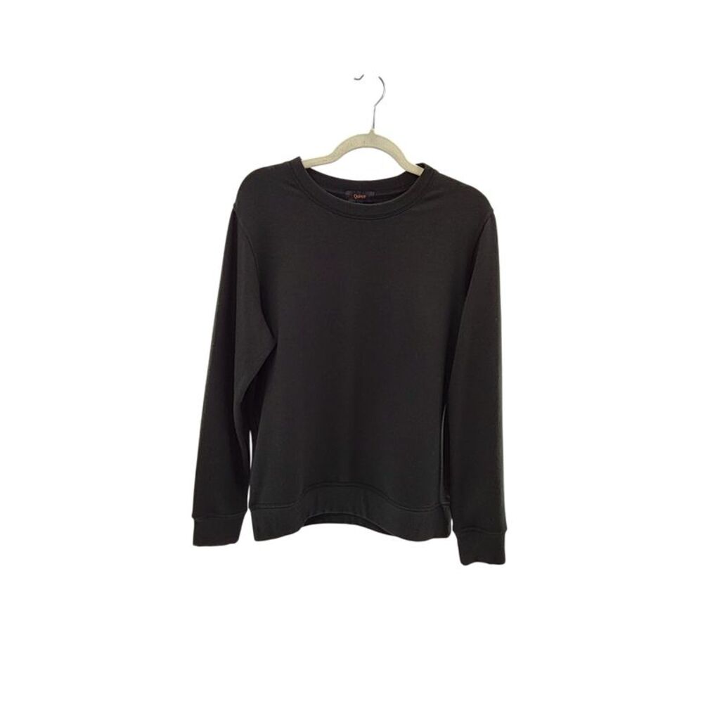 Quince Men Supersoft Fleece Crew Black M